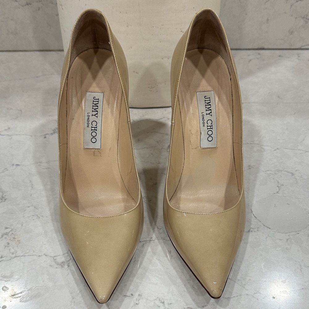 Jimmy Choo Cream Heels - Picture 8 of 8